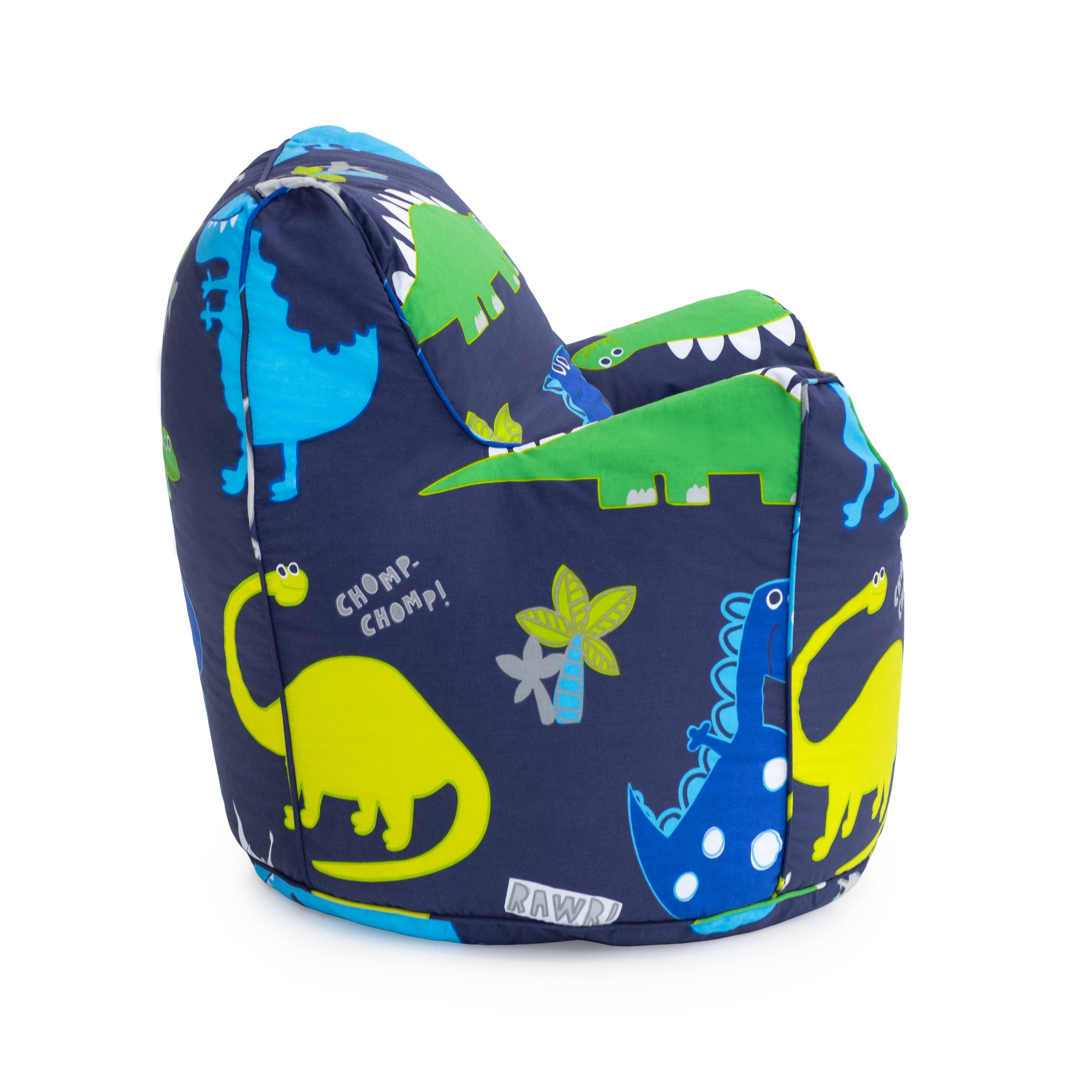 Children's Beanbag Chair Dinosaurs Blue Boys Kids Bedroom Furniture